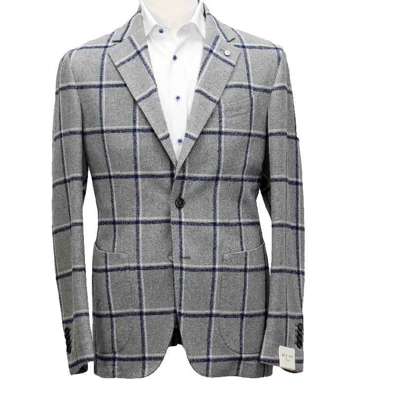 Shop clothing essentials at a fraction of the price – Gray Check Unconstructed Sport Coat - L.B.M 1911 Shop clothing essentials at a fraction of the price – Gray Check Unconstructed Sport Coat - L.B.M 1911