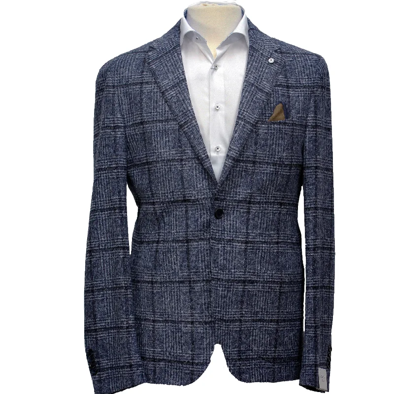 Shop the season’s best styles at discounted prices on men's clothing. Blue and Gray Window-Pane Unconstructed Sport Coat - L.B.M 1911 Shop the season’s best styles at discounted prices on men's clothing. Blue and Gray Window-Pane Unconstructed Sport Coat - L.B.M 1911