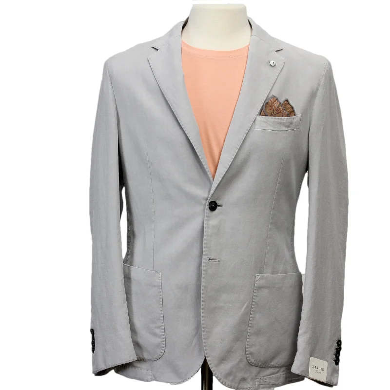 Don’t miss out – Limited-time   Gray Cotton Sport Coat - L.B.M 1911