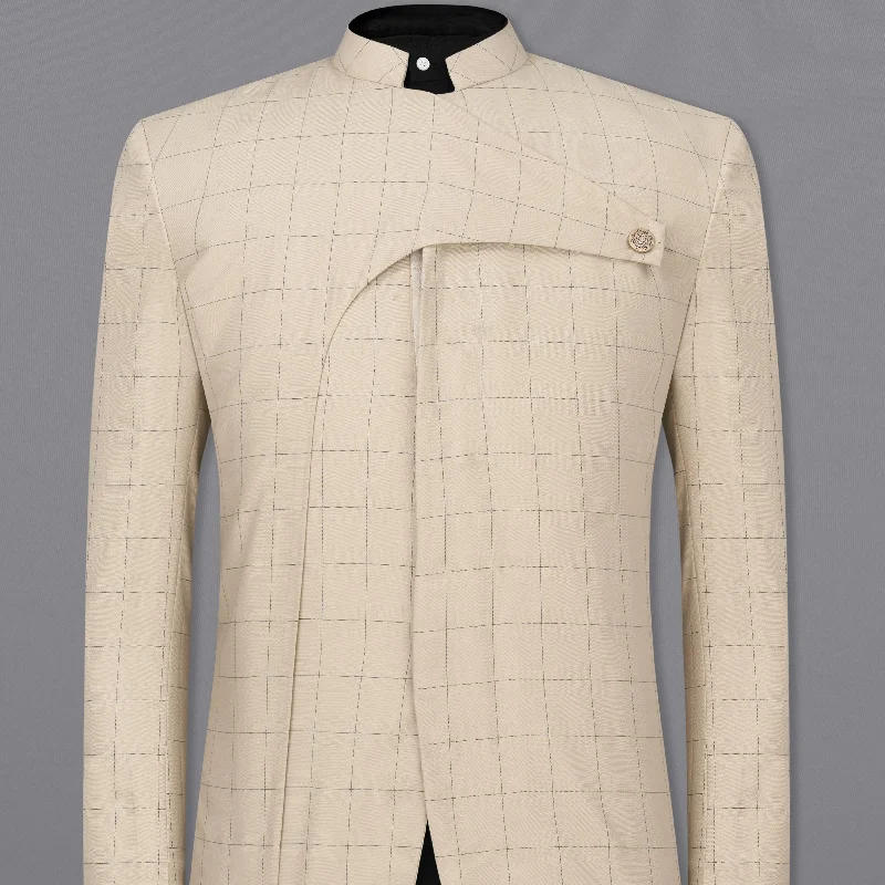 Look your best with exclusive savings on men’s fashion. Hampton Cream Windowpane Bandhgala Designer Blazer Look your best with exclusive savings on men’s fashion. Hampton Cream Windowpane Bandhgala Designer Blazer
