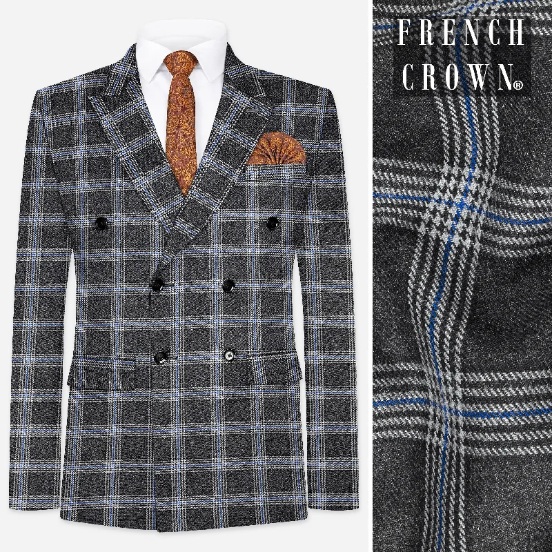 Men’s wardrobe essentials now at unbeatable prices. Iridium Gray Plaid Tweed Double Breasted Blazer Men’s wardrobe essentials now at unbeatable prices. Iridium Gray Plaid Tweed Double Breasted Blazer
