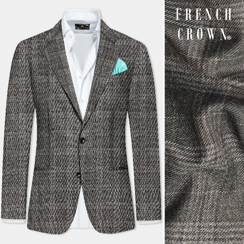 Limited-time promo – up to 70% off on men's essentials. Iridium Gray Plaid Tweed Wool Blend Single Breasted Blazer Limited-time promo – up to 70% off on men's essentials. Iridium Gray Plaid Tweed Wool Blend Single Breasted Blazer