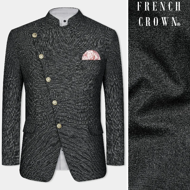 Don’t miss these deals – men’s fashion essentials for less. Iridium Gray Subtle Checkered Wool Rich Cross Placket Bandhgala Blazer Don’t miss these deals – men’s fashion essentials for less. Iridium Gray Subtle Checkered Wool Rich Cross Placket Bandhgala Blazer