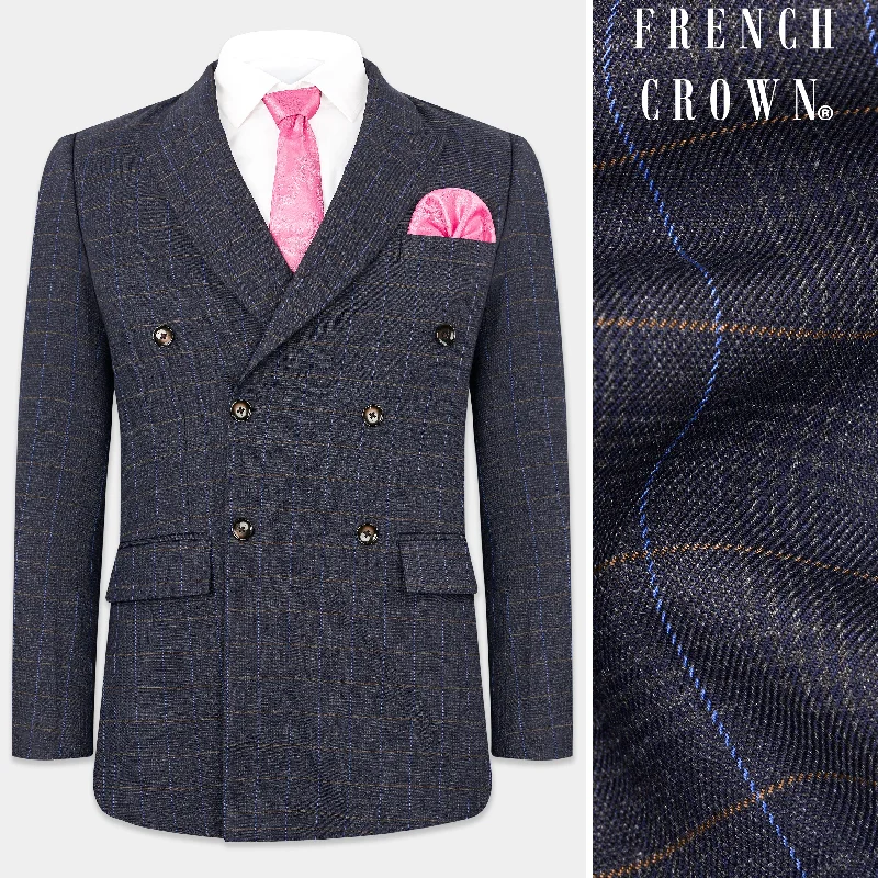 Shop the latest clothing deals – Huge discounts on fashion essentials! Iridium Violet Windowpane Double Breasted Blazer Shop the latest clothing deals – Huge discounts on fashion essentials! Iridium Violet Windowpane Double Breasted Blazer