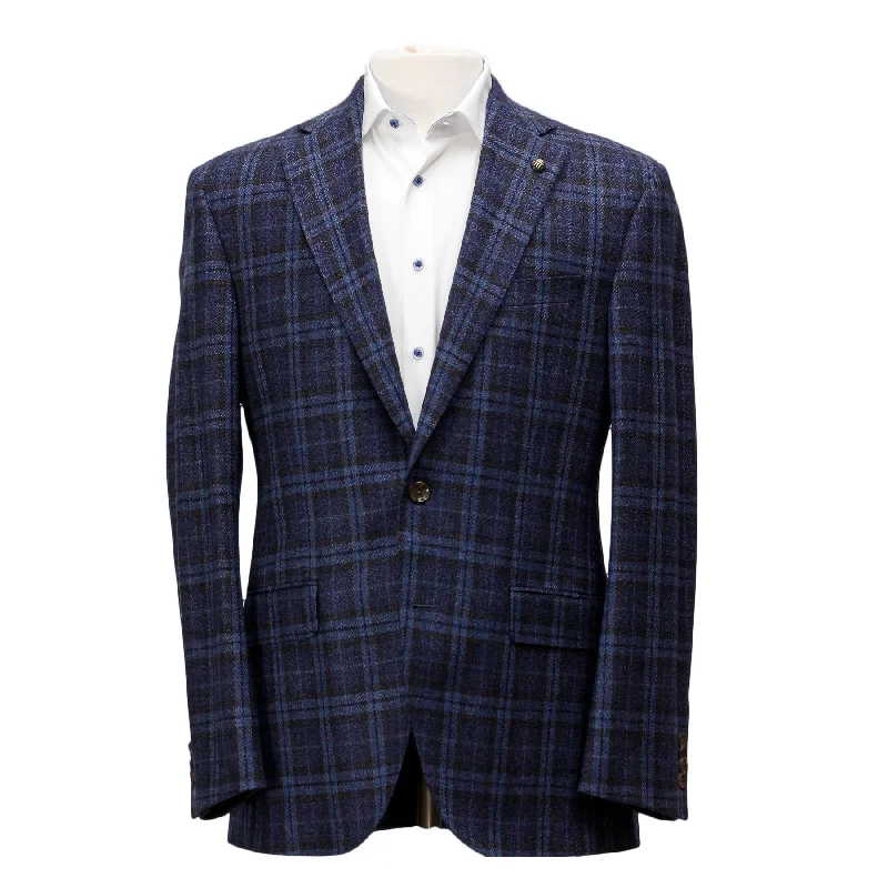 Exclusive online offer: Save 30% on all men's clothing. Blue Check Wool Silk Century Classic Fit Sport Coat - Jack Victor 1913 Collection Exclusive online offer: Save 30% on all men's clothing. Blue Check Wool Silk Century Classic Fit Sport Coat - Jack Victor 1913 Collection