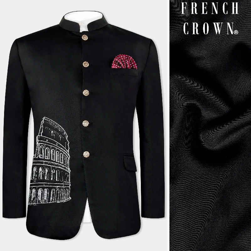 Update your look for less with men’s clothing on sale. Jade Black Colosseum Embroidered Wool Rich Designer Blazer Update your look for less with men’s clothing on sale. Jade Black Colosseum Embroidered Wool Rich Designer Blazer