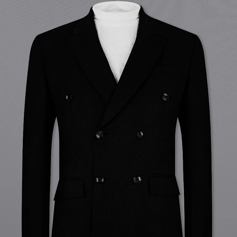 Save big on men’s casual wear – today only!  Jade Black Double Breasted Blazer