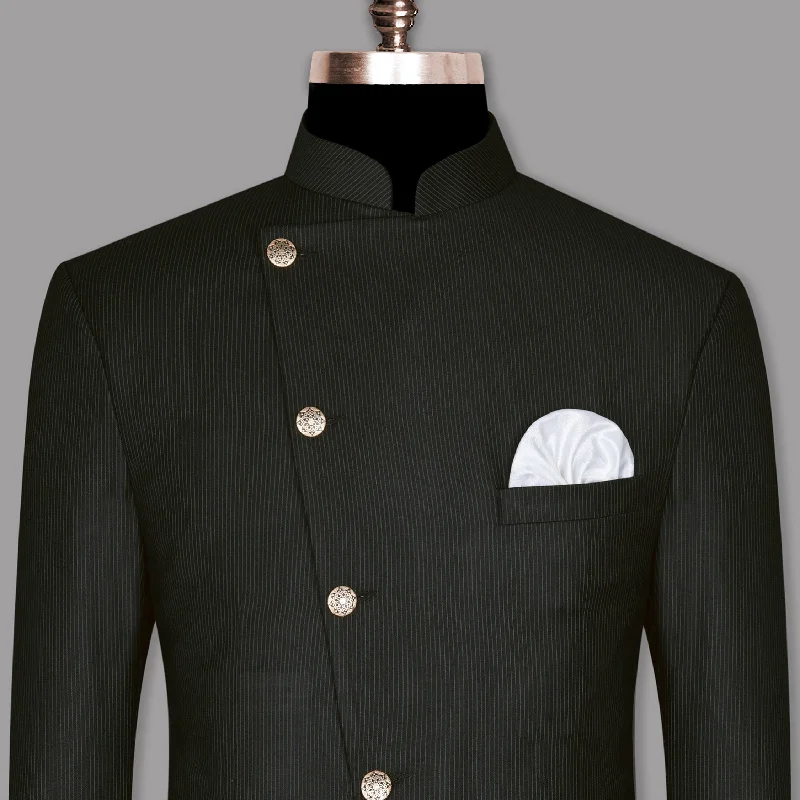 Save up to 60% on new arrivals in clothing – Shop now! Jade Black Pinstriped Cross Placket Bandhgala/Mandarin Wool-Silk blend Blazer Save up to 60% on new arrivals in clothing – Shop now! Jade Black Pinstriped Cross Placket Bandhgala/Mandarin Wool-Silk blend Blazer