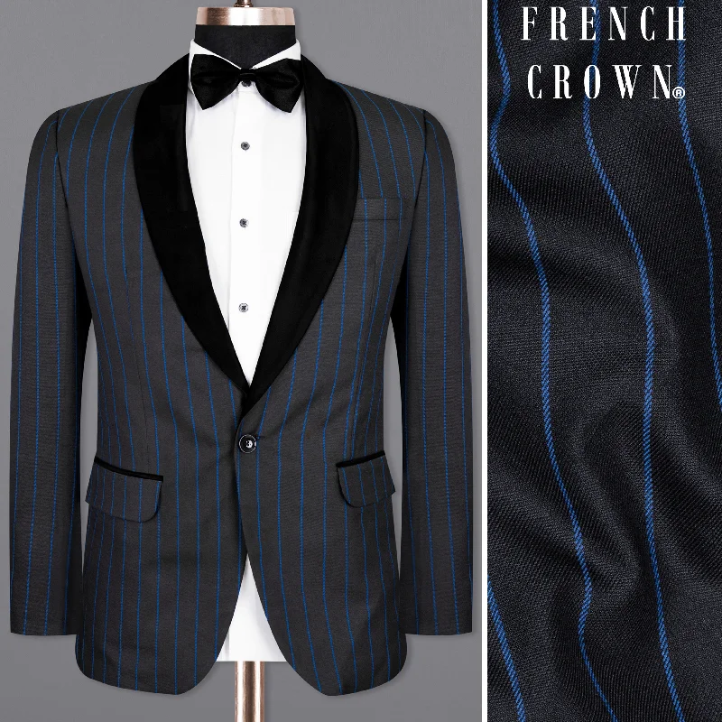 Shop affordable clothing for every season – Big savings this weekend only! Jade Black Retro Striped Wool Rich Tuxedo Blazer Shop affordable clothing for every season – Big savings this weekend only! Jade Black Retro Striped Wool Rich Tuxedo Blazer