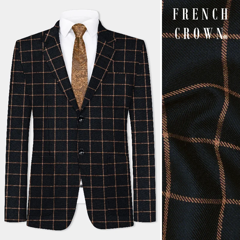 Shop now and save up to 40% on men’s wardrobe essentials. Jade Black with Potters Orange Windowpane Tweed Blazer Shop now and save up to 40% on men’s wardrobe essentials. Jade Black with Potters Orange Windowpane Tweed Blazer