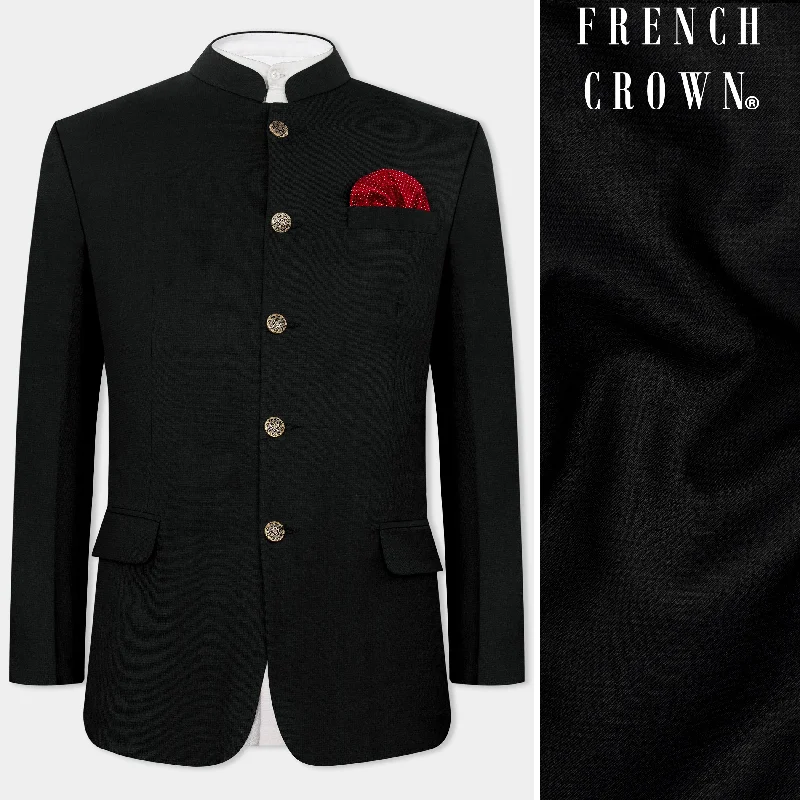 Shop the best fashion at prices you can’t beat. Jade Black Wool Rich Bandhgala Blazer Shop the best fashion at prices you can’t beat. Jade Black Wool Rich Bandhgala Blazer