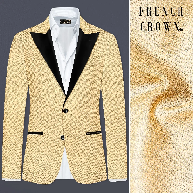 Big discounts – Shop now for amazing deals. Marzipan Cream Textured Wool Blend Peak Collar Tuxedo Blazer Big discounts – Shop now for amazing deals. Marzipan Cream Textured Wool Blend Peak Collar Tuxedo Blazer