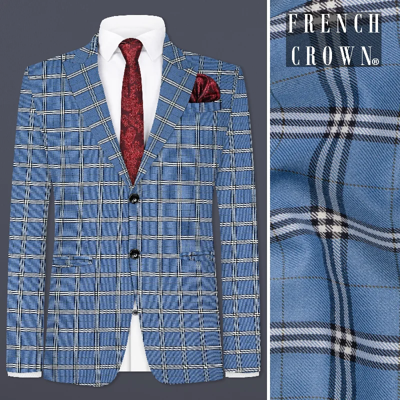 Look sharp without breaking the bank – men’s clothing sale now! Metallic Blue Wool Blend Single Breasted Blazer Look sharp without breaking the bank – men’s clothing sale now! Metallic Blue Wool Blend Single Breasted Blazer