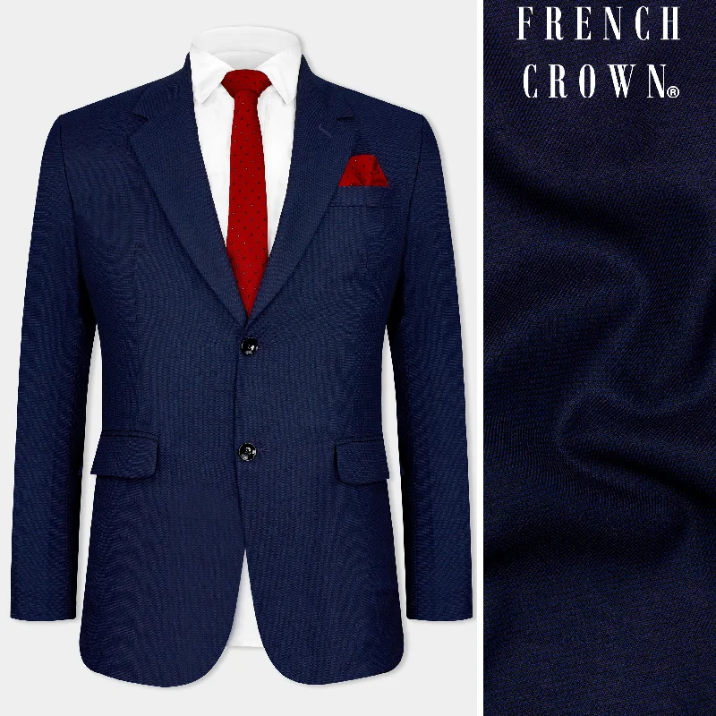 Big discounts – Shop now for amazing deals. Midnight Navy Blue Wool Rich Single Breasted Blazer Big discounts – Shop now for amazing deals. Midnight Navy Blue Wool Rich Single Breasted Blazer