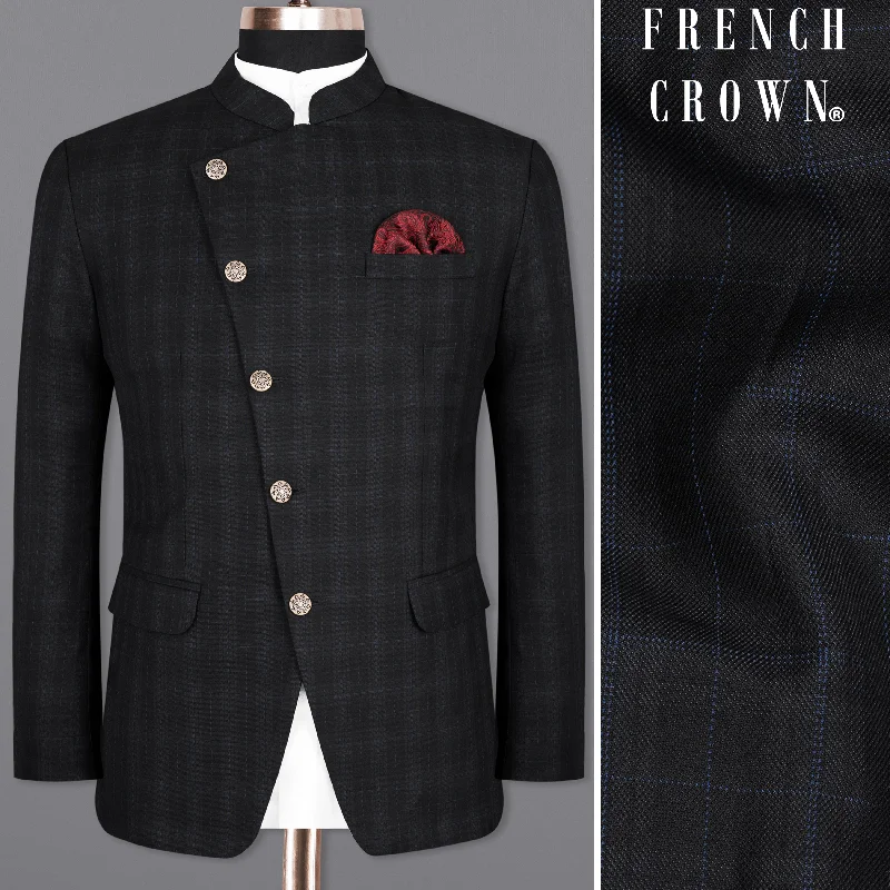 Buy now, pay later – exclusive savings on men’s clothing. Mine Shaft Black Plaid Cross Placket Bandhgala Wool Rich Blazer Buy now, pay later – exclusive savings on men’s clothing. Mine Shaft Black Plaid Cross Placket Bandhgala Wool Rich Blazer