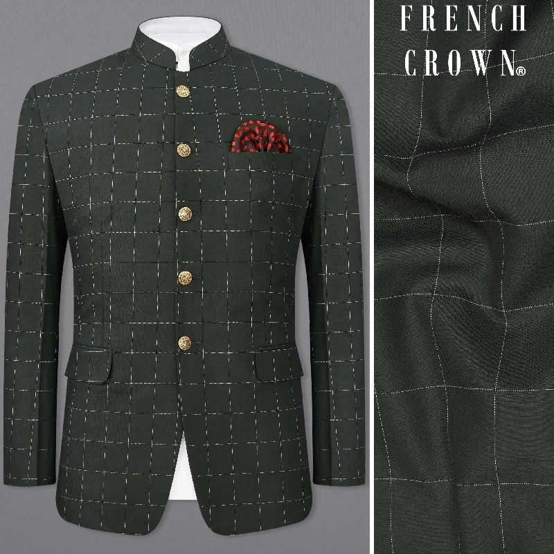 Shop the best clothing sale – Limited-time offer. Mine Shaft Green Windowpane Bandhgala Blazer Shop the best clothing sale – Limited-time offer. Mine Shaft Green Windowpane Bandhgala Blazer