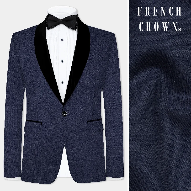 Exclusive offers on the latest clothing styles for men . Mizzoni Blue Solid Wool Blend Tuxedo Blazer Exclusive offers on the latest clothing styles for men . Mizzoni Blue Solid Wool Blend Tuxedo Blazer
