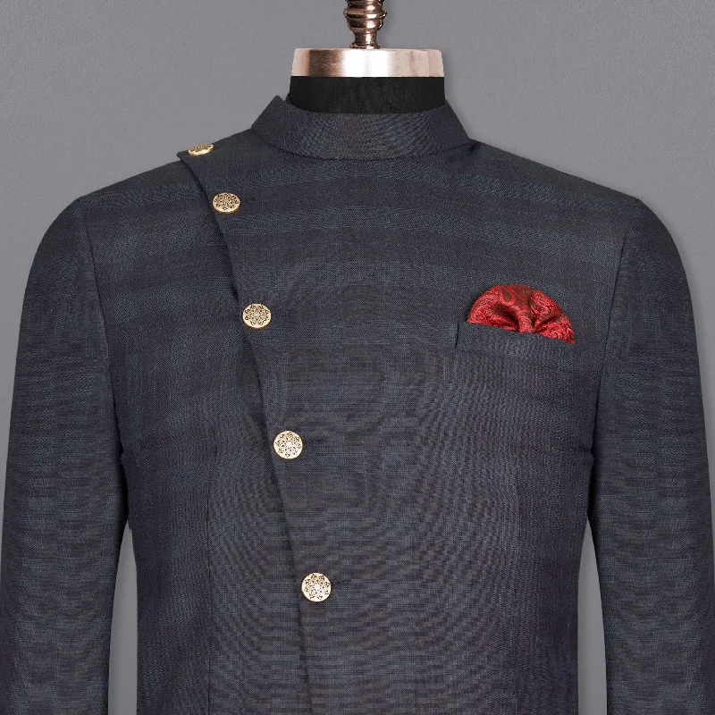 Save big on all types of clothing – Shop the sale now! Navy Plaid Cross Placket Wool Rich Bandhgala Blazer Save big on all types of clothing – Shop the sale now! Navy Plaid Cross Placket Wool Rich Bandhgala Blazer