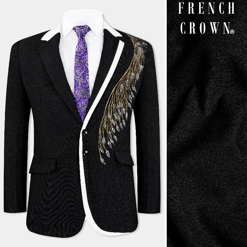 Don’t miss out – huge discounts on men’s trendy styles. Onyx Black Hand Painted Wool Rich Hand Painted Designer Blazer Don’t miss out – huge discounts on men’s trendy styles. Onyx Black Hand Painted Wool Rich Hand Painted Designer Blazer
