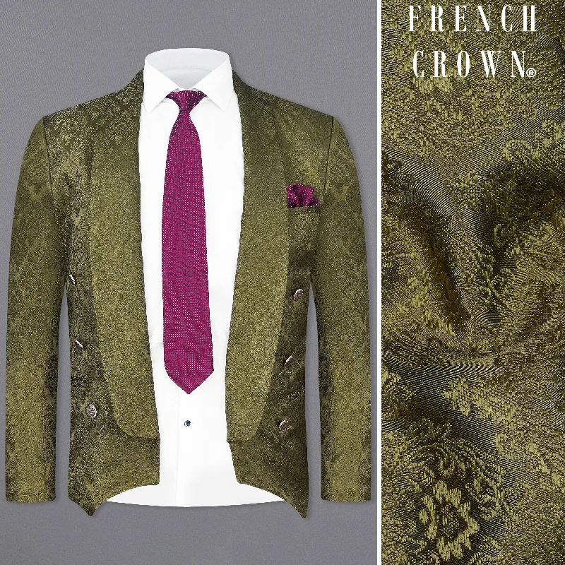Shop clothing for less – Amazing savings on your favorite styles. Otter Green Damask Textured Designer Blazer Shop clothing for less – Amazing savings on your favorite styles. Otter Green Damask Textured Designer Blazer