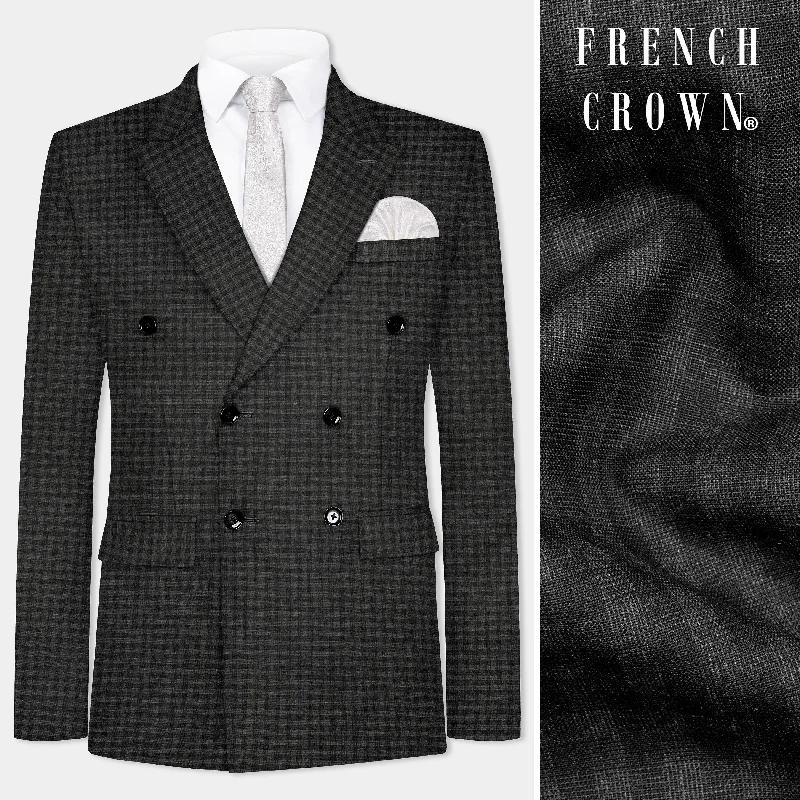 Shop affordable clothing – Limited-time only! Piano Gray Plaid Wool Blend Double Breasted Blazer Shop affordable clothing – Limited-time only! Piano Gray Plaid Wool Blend Double Breasted Blazer