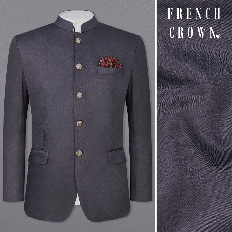Men’s fashion sale – new deals added every day! Porpoise Gray Subtle Sheen Bandhgala Blazer Men’s fashion sale – new deals added every day! Porpoise Gray Subtle Sheen Bandhgala Blazer