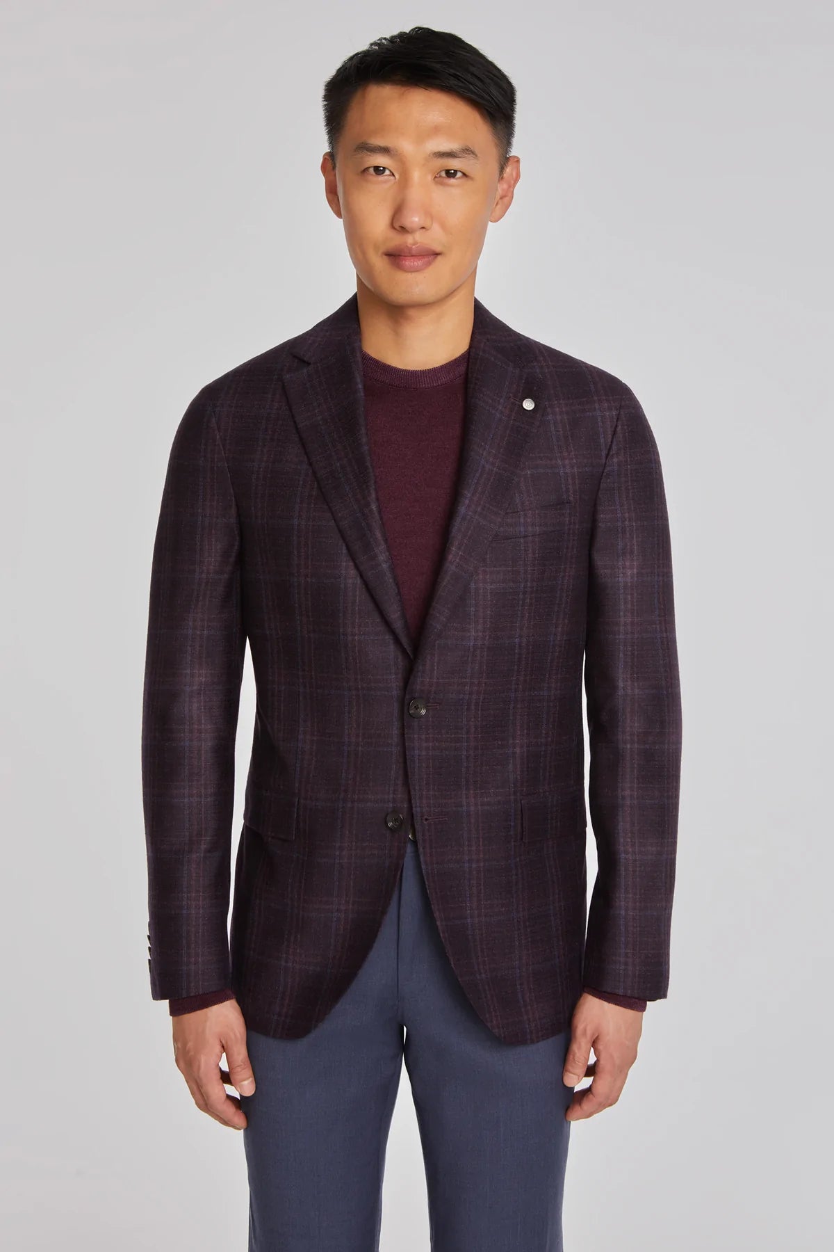 Flash sale: Save big on men's clothing this weekend! Maroon Check Midland Contemporary Fit Sport Jacket - Jack Victor Flash sale: Save big on men's clothing this weekend! Maroon Check Midland Contemporary Fit Sport Jacket - Jack Victor