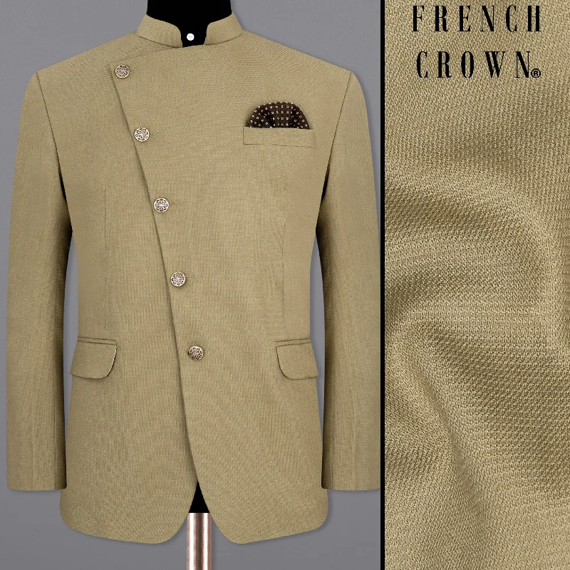 Time to upgrade your wardrobe – shop men’s fashion on sale. Sandrift Beige Cross Placket Bandhgala Blazer Time to upgrade your wardrobe – shop men’s fashion on sale. Sandrift Beige Cross Placket Bandhgala Blazer