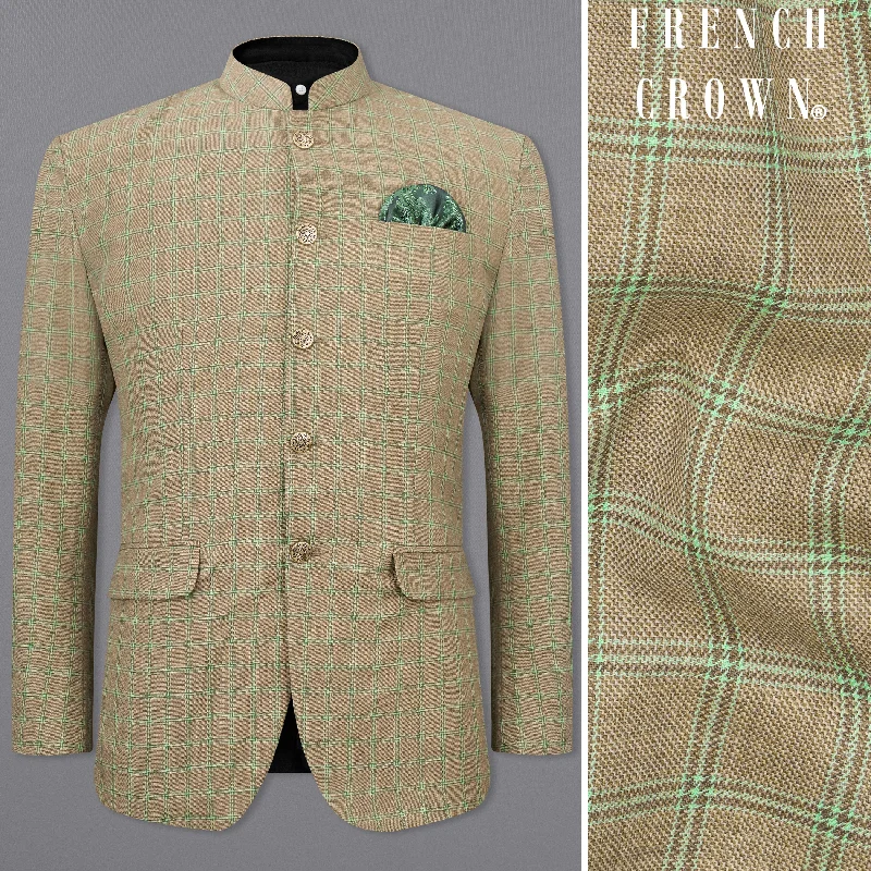 Shop stylish men’s clothing and enjoy amazing discounts. Sandrift Brown with Sprout Green Plaid Bandhgala Blazer Shop stylish men’s clothing and enjoy amazing discounts. Sandrift Brown with Sprout Green Plaid Bandhgala Blazer