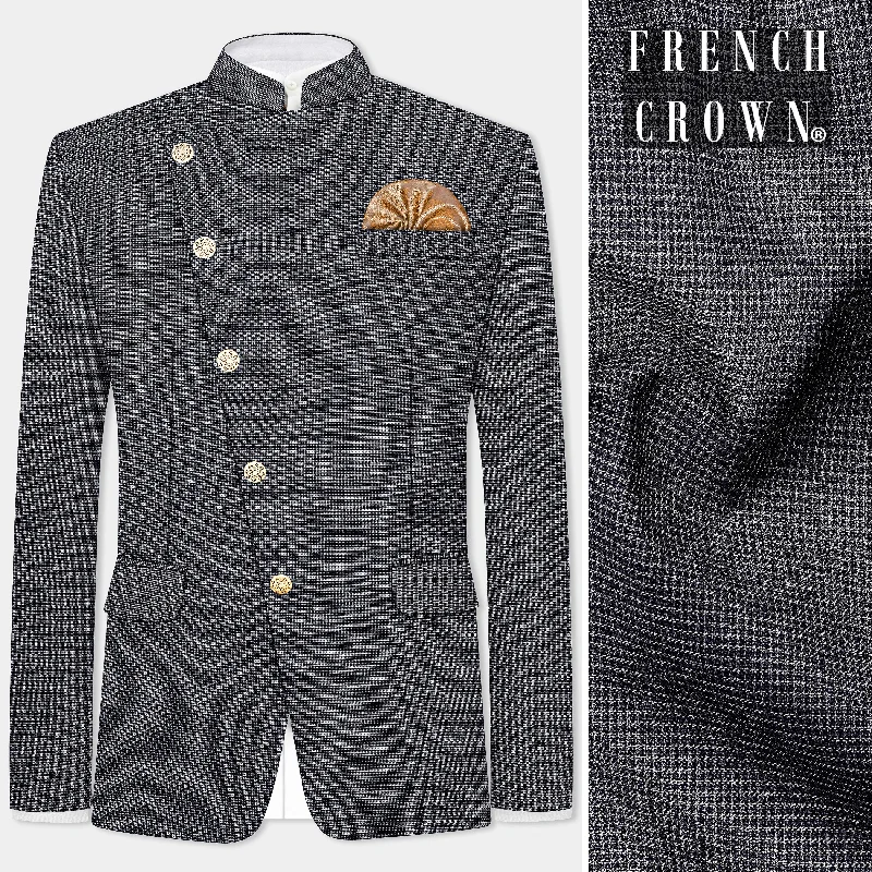 Shop our exclusive men’s fashion deals – limited time only! Shaft Gray Textured Wool Blend Cross Placket Bandhgala Blazer Shop our exclusive men’s fashion deals – limited time only! Shaft Gray Textured Wool Blend Cross Placket Bandhgala Blazer