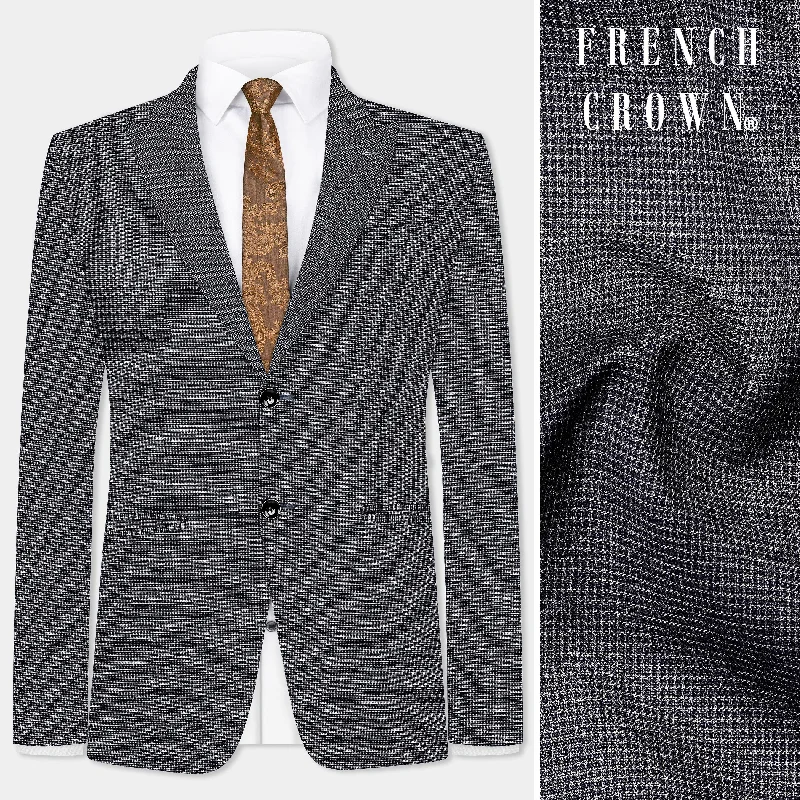 Shop the best clothing sale – Limited-time offer. Shaft Gray Textured Wool Blend Single Breasted Peck Lapel Blazer Shop the best clothing sale – Limited-time offer. Shaft Gray Textured Wool Blend Single Breasted Peck Lapel Blazer