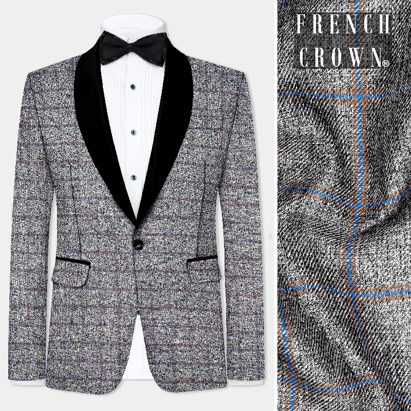 Get men’s fashion for less – shop the best deals of the year. Smokey Gray Windowpane Wool Blend Tuxedo Blazer Get men’s fashion for less – shop the best deals of the year. Smokey Gray Windowpane Wool Blend Tuxedo Blazer