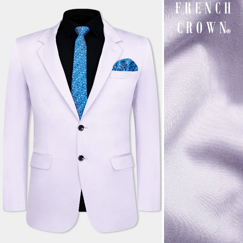 Fresh clothing styles are here – Shop now for exclusive discounts!  Snuff Lavender Premium Cotton Single Breasted Blazer
