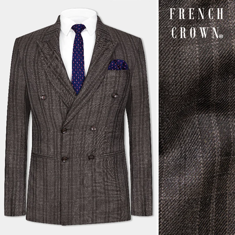 Shop now for fresh styles at discounted prices. Thunder Brown Plaid Tweed Double Breasted Blazer Shop now for fresh styles at discounted prices. Thunder Brown Plaid Tweed Double Breasted Blazer