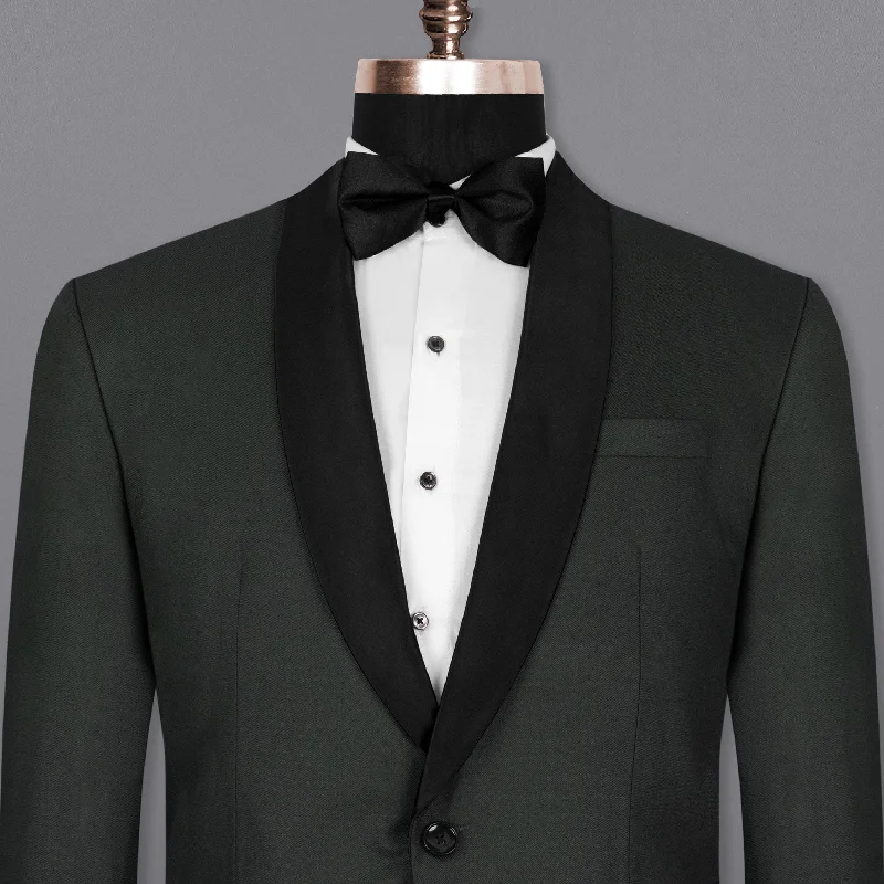 Last chance! Men’s clothing at unbeatable prices.  Tuatara Green Tuxedo Wool Rich Blazer