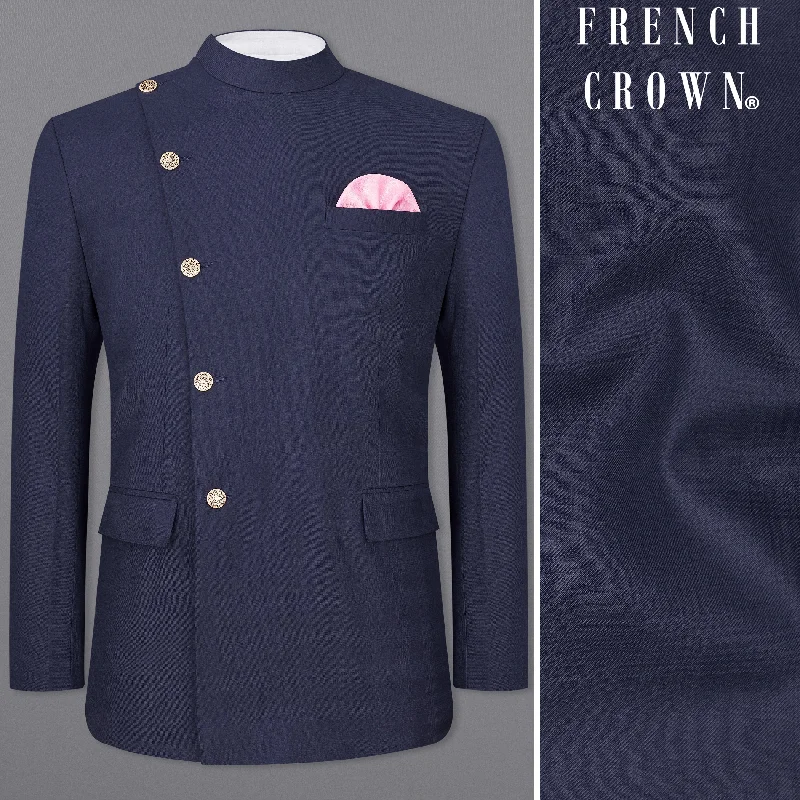 Huge savings on all categories of clothing – Shop our seasonal sale. Tuna Navy Blue Cross Placket Bandhgala Blazer Huge savings on all categories of clothing – Shop our seasonal sale. Tuna Navy Blue Cross Placket Bandhgala Blazer