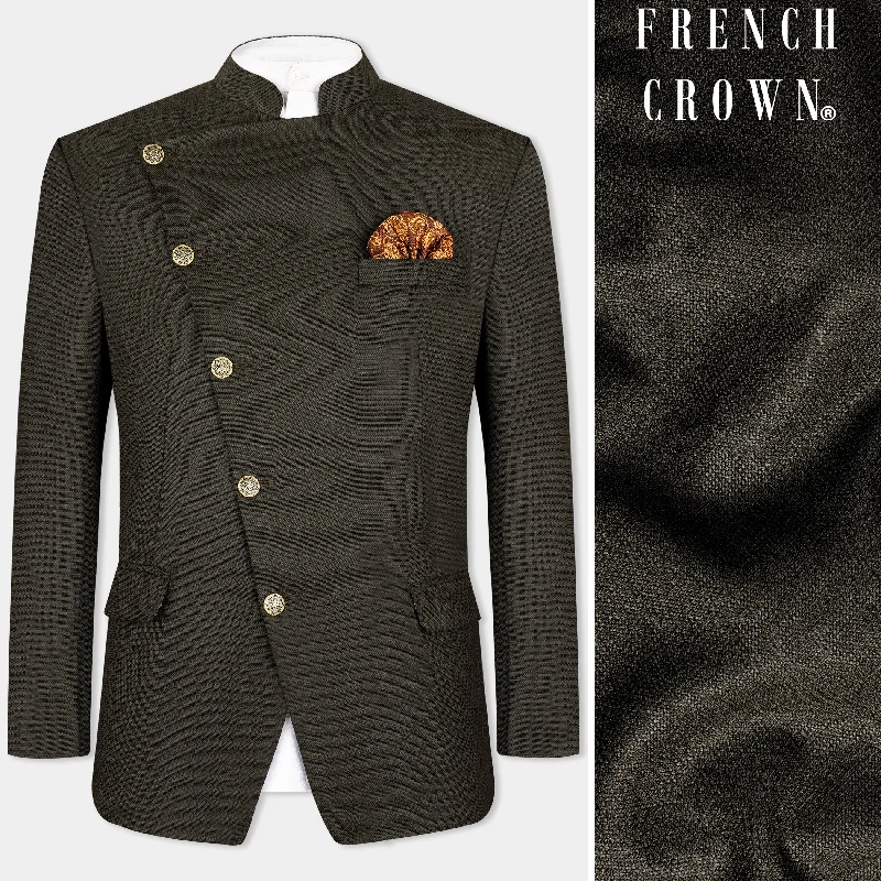 Flash deals on men’s clothing – Grab yours today! Zeus Brown Wool Rich Cross Placket Bandhgala Blazer Flash deals on men’s clothing – Grab yours today! Zeus Brown Wool Rich Cross Placket Bandhgala Blazer