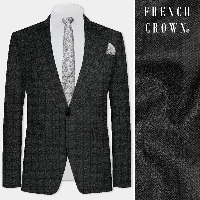 Shop the latest men’s styles at unbelievable prices.  Zeus Gray Plaid Tweed Blazer