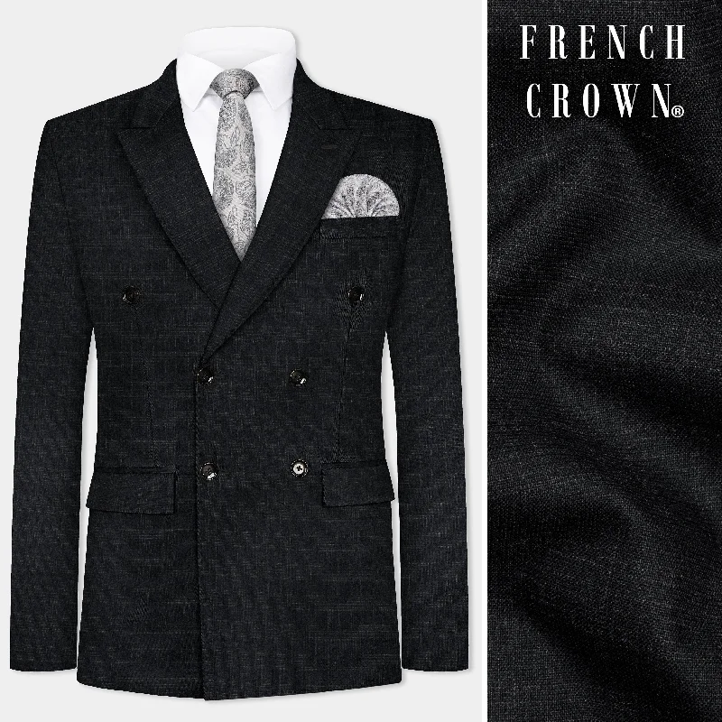 Shop the best clothing sales of the year! Zeus Grey Plaid Wool Blend Double Breasted Blazer Shop the best clothing sales of the year! Zeus Grey Plaid Wool Blend Double Breasted Blazer