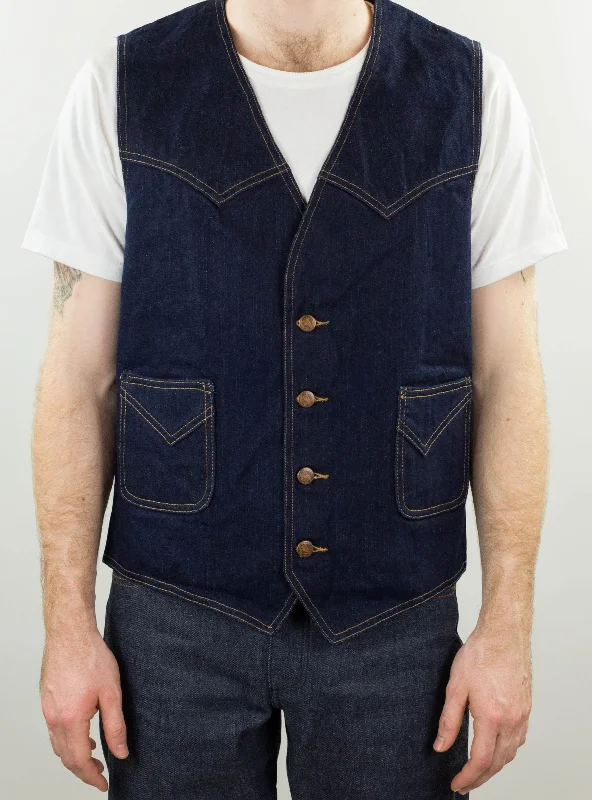Last chance! Men’s clothing at unbeatable prices.  15 oz Yoshiwa Mills Denim Western Vest