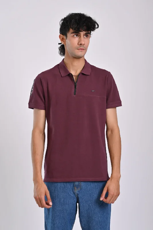 Shop our exclusive men’s fashion deals – limited time only!  ZIP PLACKET CUT PANEL POLO