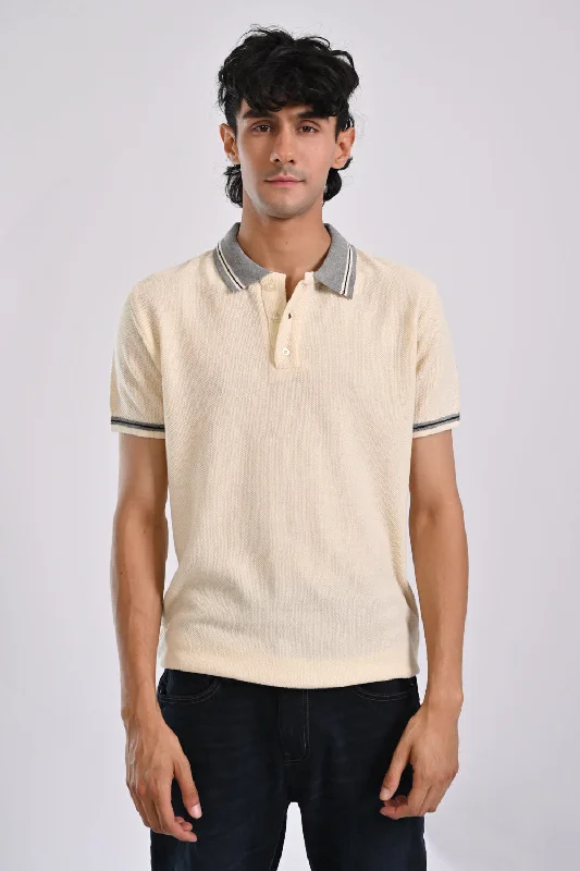 Shop the latest men’s styles at unbelievable prices.  CONTRAST TIPPING COLLAR KNITTED POLO