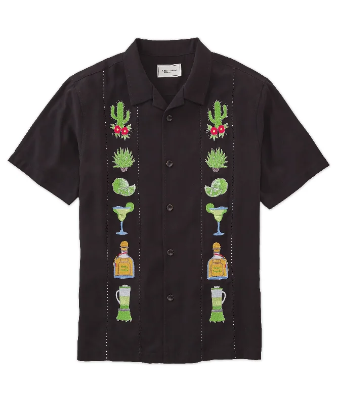 Seasonal fashion sale – Save on all your wardrobe essentials today!  Short Sleeve Margarita Embroidered Tencel Camp Shirt