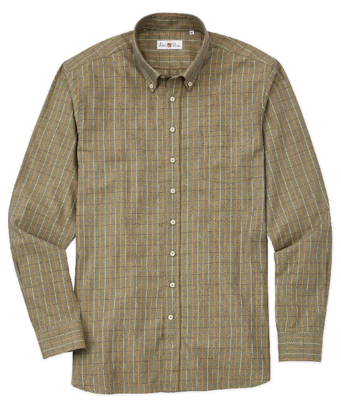 Shop affordable clothing for men  – Up to 60% off!  Alan Paine of England Mirfield Tattersall Check Long Sleeve Sport Shirt