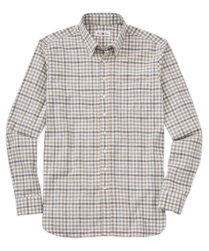Save on stylish, high-quality clothing for every occasion –  Alan Paine of England Mirfield Tonal Check Sport Shirt