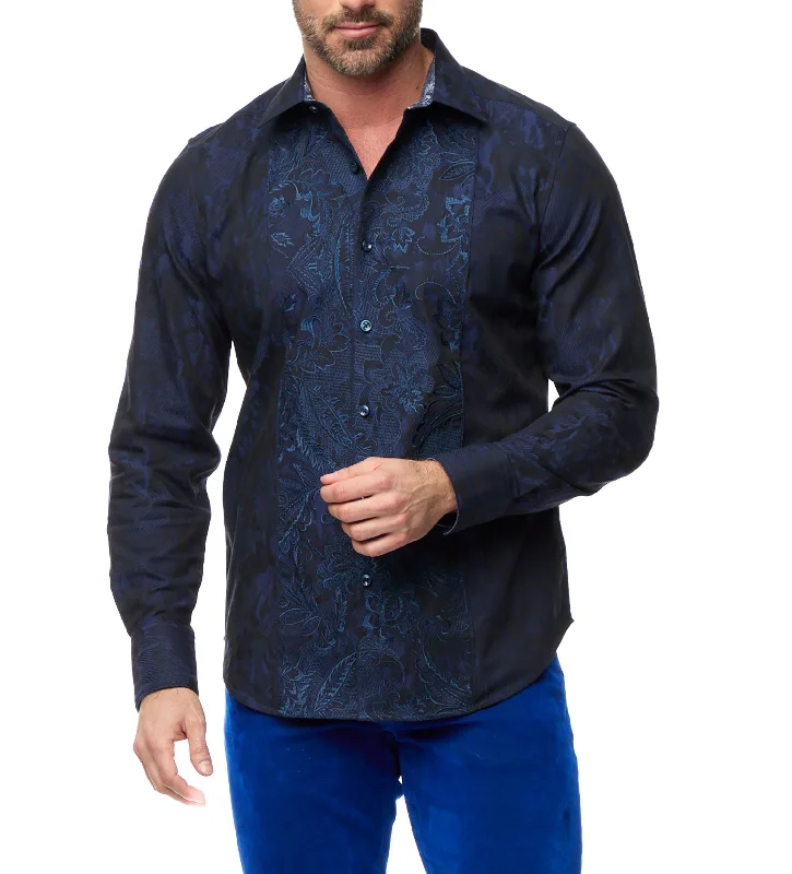 Update your look for less with men’s clothing on sale.  Robert Graham Clarion Long Sleeve Woven Sport Shirt
