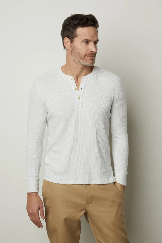 New season, new deals – shop men's clothing now!  ANDERSON RIB KNIT HENLEY