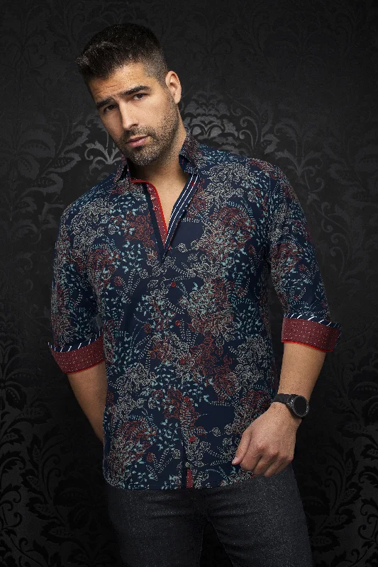 Don’t miss out on men’s fashion sales – shop today and save big!  Au Noir Stretch Shirt | Beckett Navy