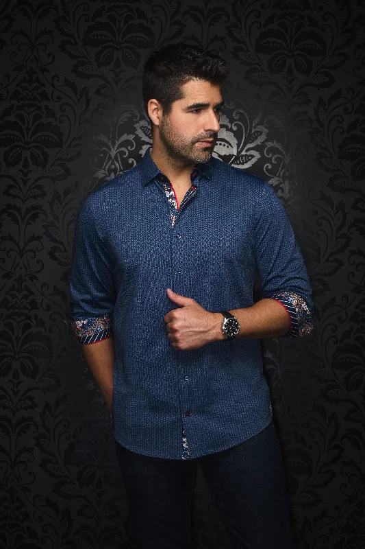Best deals on men’s clothing – Sale ends soon, shop today!  Au Noir Stretch Shirt | Bernado Blue