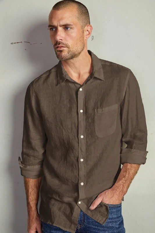 – Shop trendy clothing now.  BENTON LINEN BUTTON-UP SHIRT